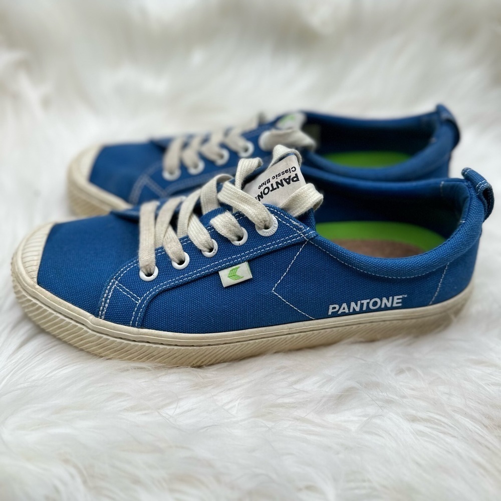 Cariuma Pantone Blue Canvas Sneakers Size 8.5 Women 7 Men - Picture 8 of 9